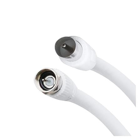 สายอากาศ TV พร้อมแจ็ค MOVADA 10 เมตร สีขาว_1