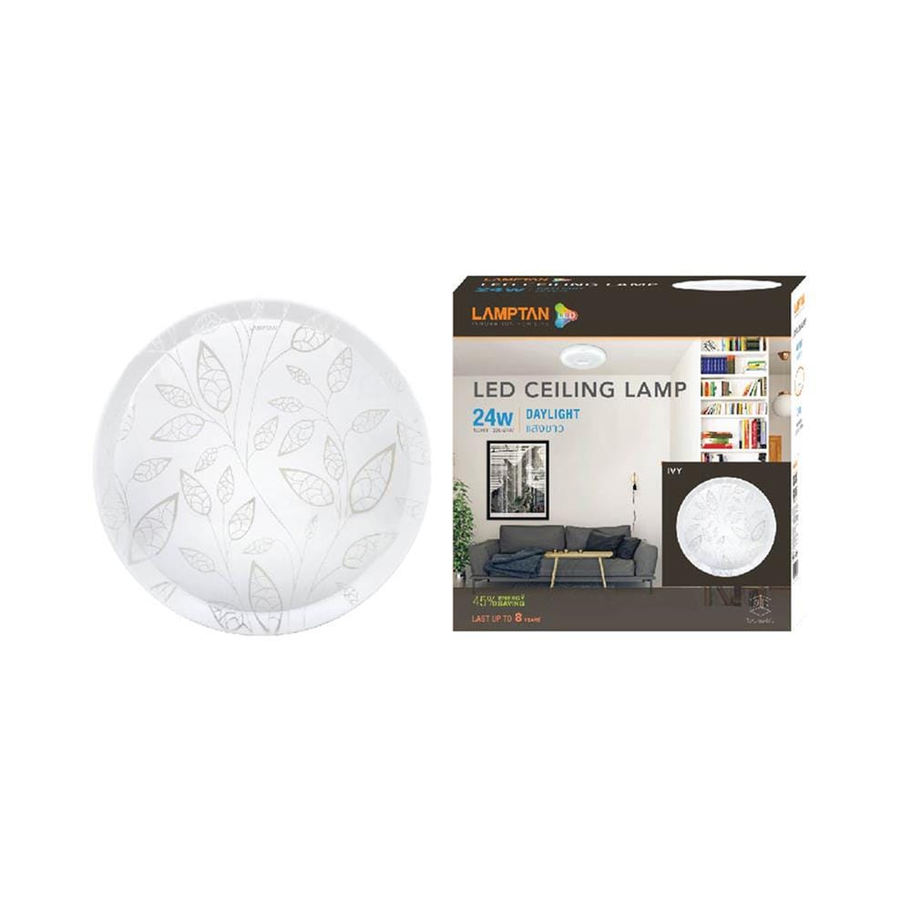ไฟเพดาน LED LAMPTAN CEILING IVY 15 นิ้ว 24 วัตต์ DAYLIGHT สีขาว