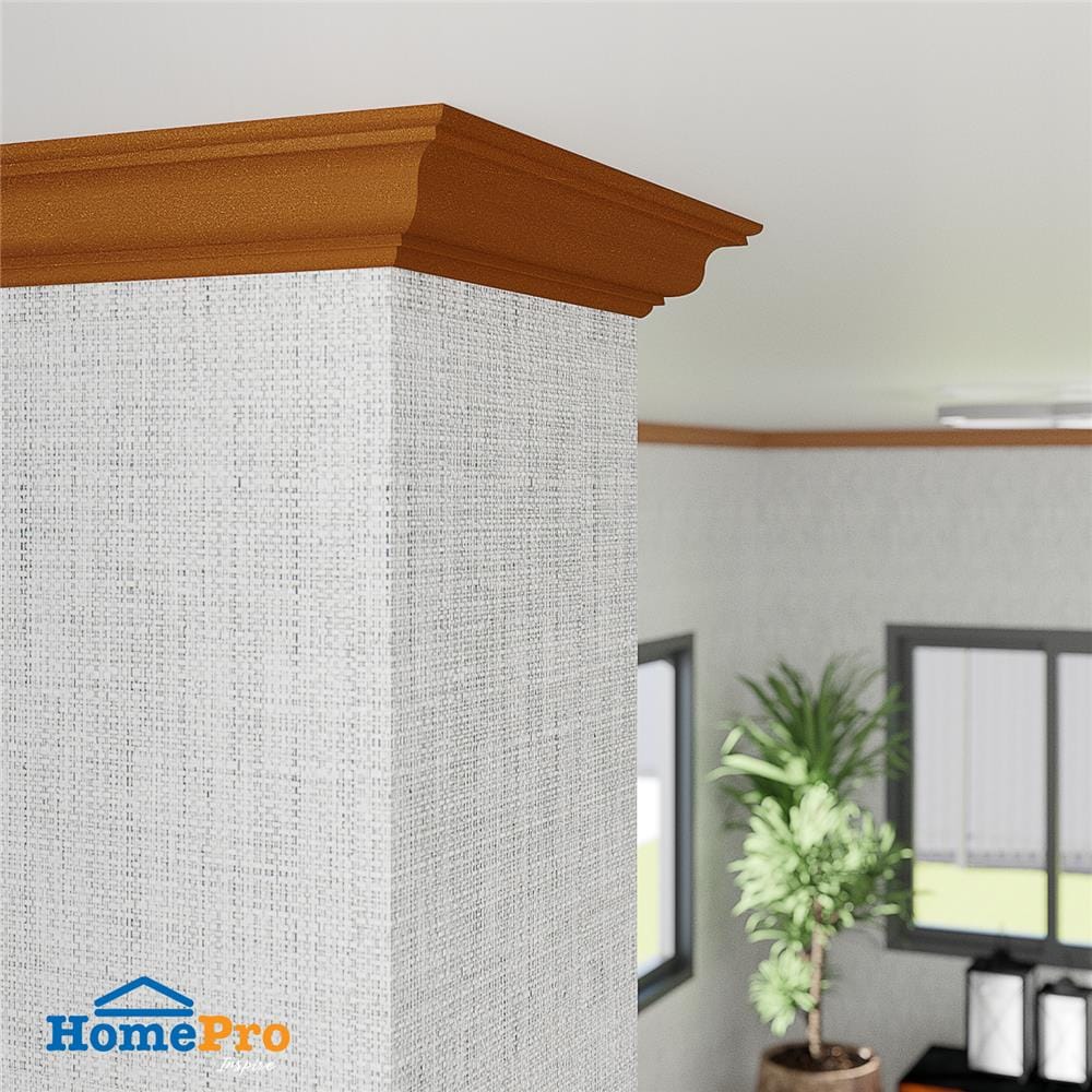 บัวฝ้า WPC CROBERN 10X200X1.5 ซม. สีไม้สักทอง