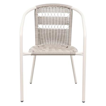 เก้าอี้หวายเทียม SPRING WICKER X สีเทาอ่อน