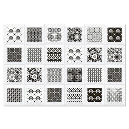 กระเบื้องผนัง 30x45 ซม. TARA ครีดกลาง ขาว-ดำ II 0.81M2_0