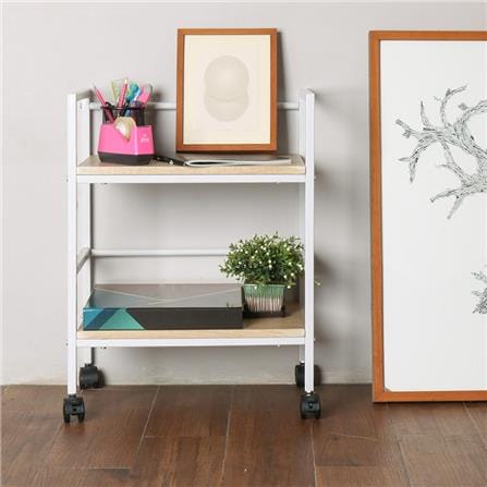 ชั้นวางของโล่ง CTREND GR-001 สีบีช/ขาว_1