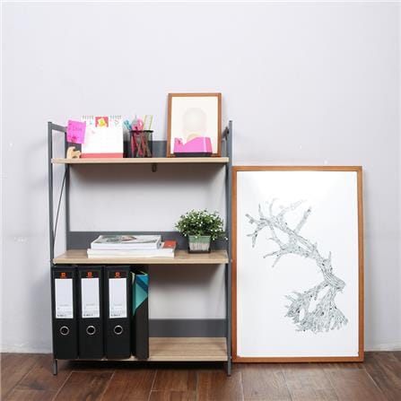 ชั้นวางของโล่ง 3 ชั้น CTREND GR-008 สีเทา_2