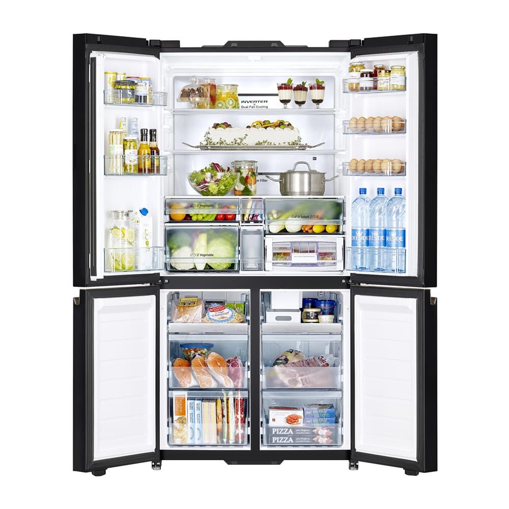 ตู้เย็น MULTI DOOR HITACHI RWB640VFX MGW 20.1 คิว กระจกขาว อินเวอร์เตอร์