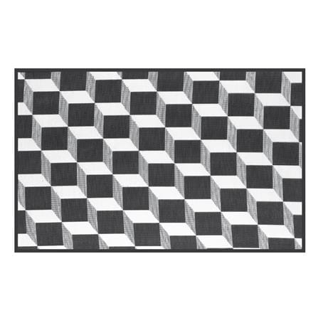 เสื่ออเนกประสงค์ MAT-ER TILES 3D Size M 150x240 ซม. สีดำ/ขาว