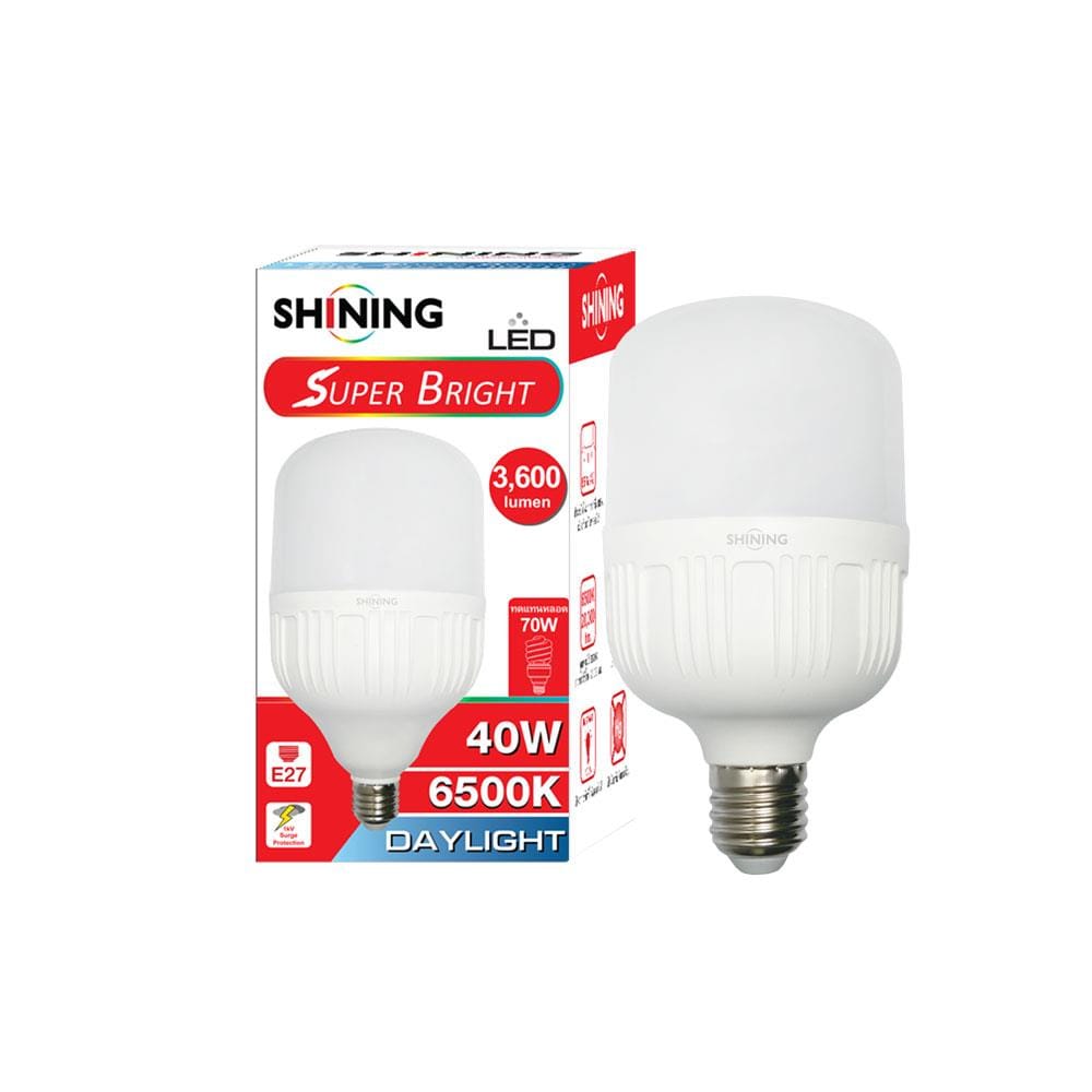 หลอด LED SHINING SUPER BRIGHT DAYLIGHT 40 วัตต์ E27