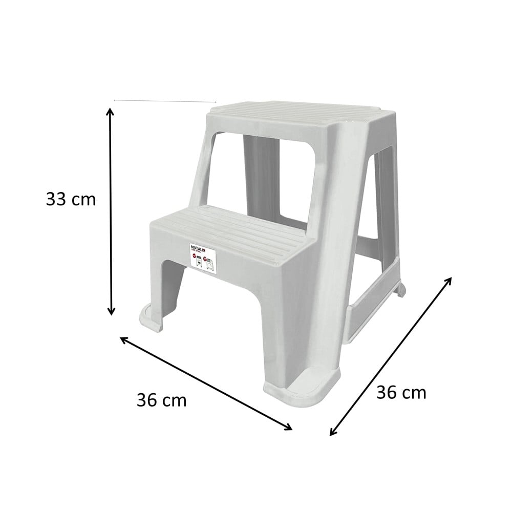 บันได MINI 2 STEP MATALL สีขาว