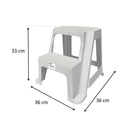 บันได MINI 2 STEP MATALL สีขาว_4