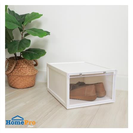 กล่องรองเท้า STACKO MAGNETIC LOCK MONO 28X37X18.3 ซม. สีขาว_3
