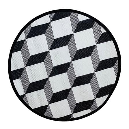 เสื่ออเนกประสงค์ MAT-ER TILES 3D 110X110 ซม. สีขาว/ดำ_2