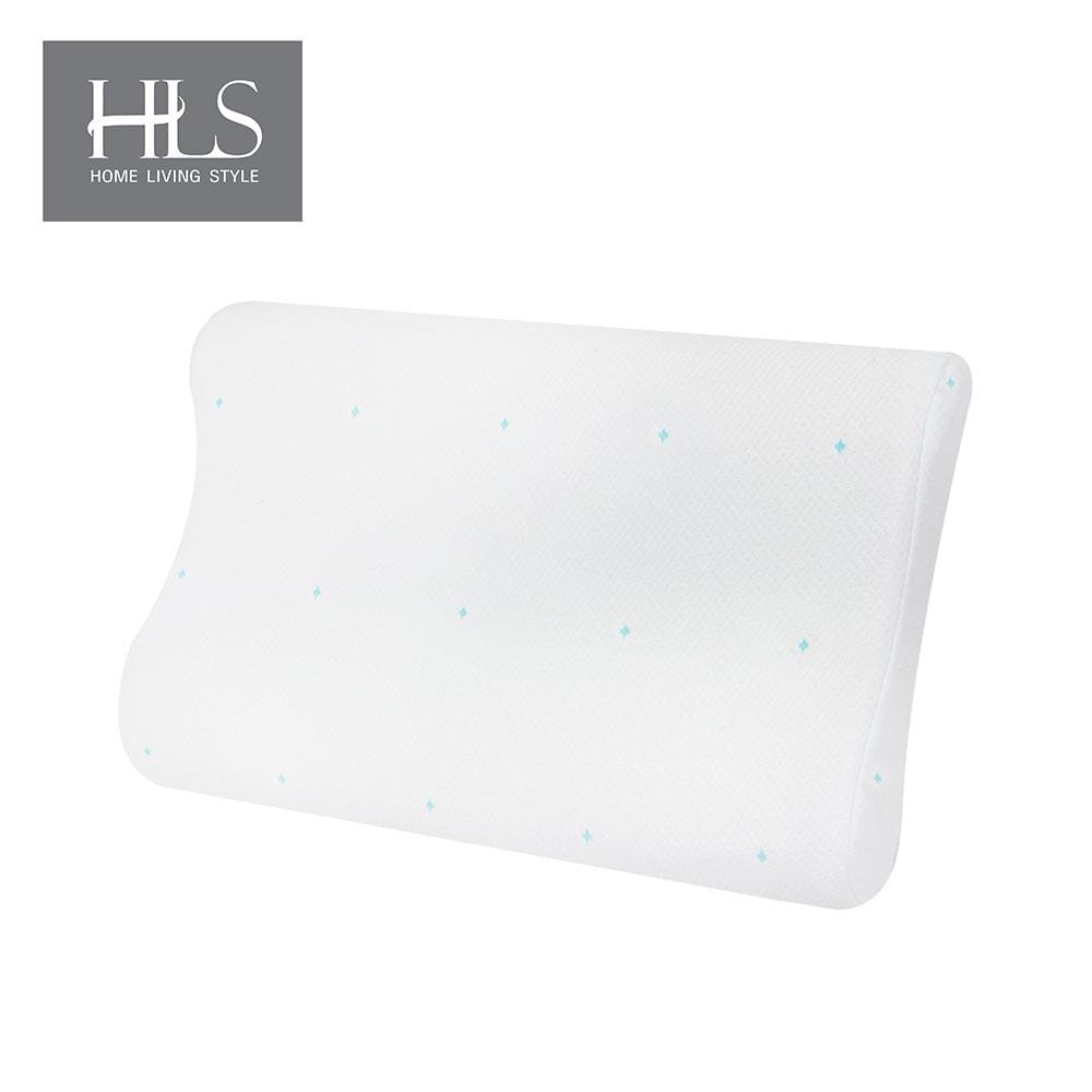 หมอนสุขภาพ เมมโมรี่โฟม HOME LIVING STYLE DENIS 58x38x12 ซม. สีขาว