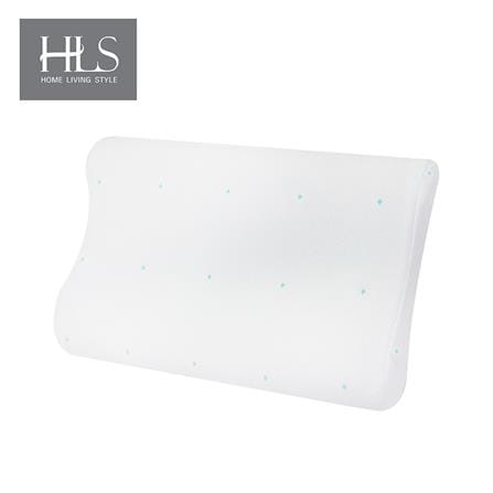 หมอนสุขภาพ เมมโมรี่โฟม HOME LIVING STYLE DENIS 58x38x12 ซม. สีขาว