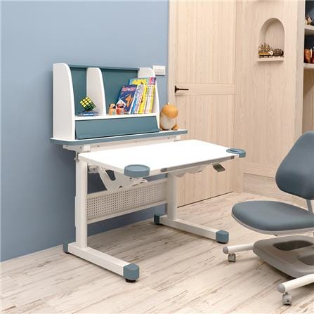 โต๊ะเขียนหนังสือ COMF-PRO M27 90 ซม. สีฟ้า_2