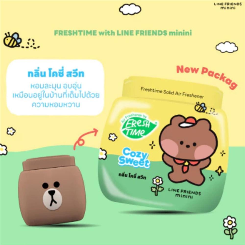 เจลปรับอากาศ FRESH TIME 155 กรัม COZY SWEET