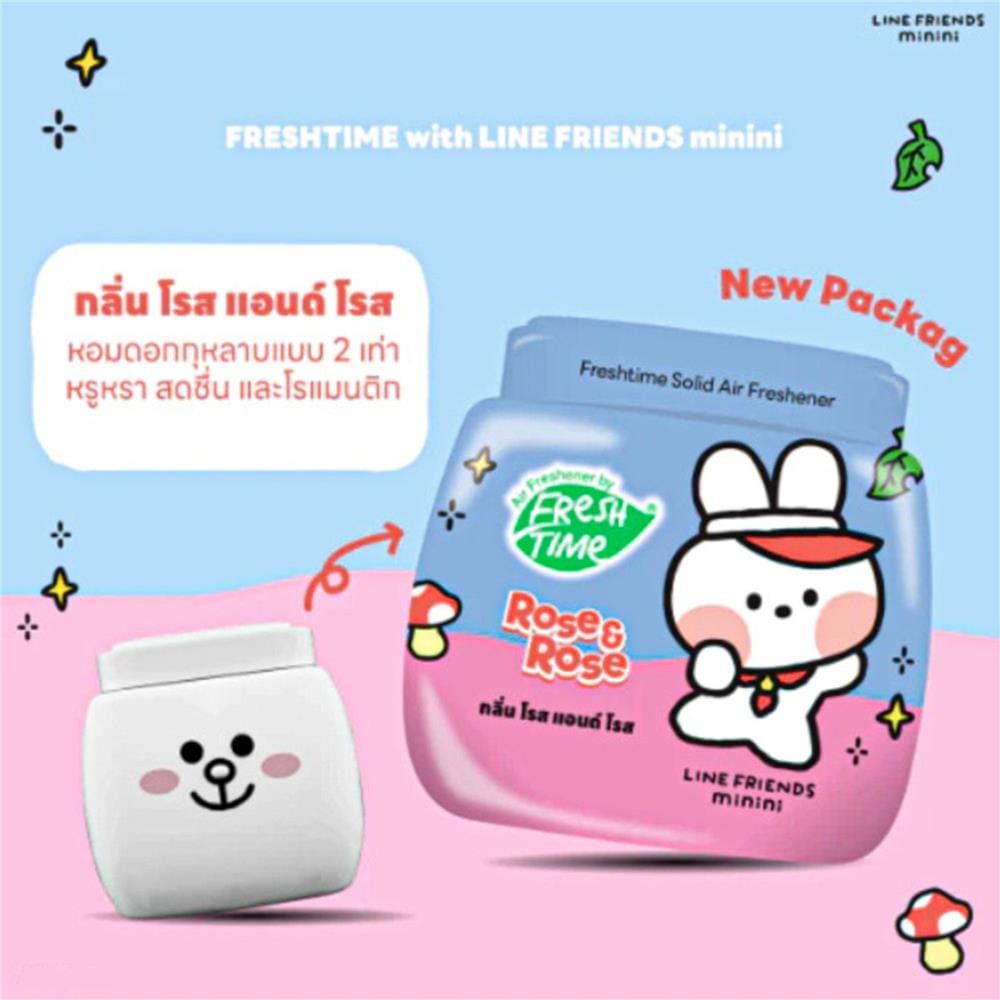 เจลปรับอากาศ FRESH TIME 155 กรัม ROSE&ROSE