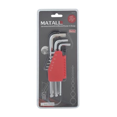 ประแจหกเหลี่ยมหัวบอล MATALL HKW9PCM-A 9 ชิ้น/ชุด_2