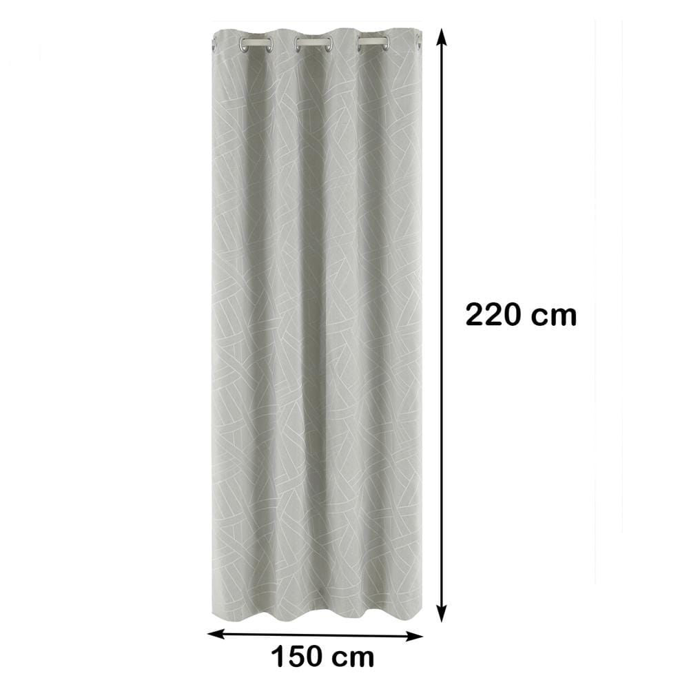ผ้าม่าน EYELET HOME LIVING STYLE HAZA UV 150X220 ซม. สีเทา