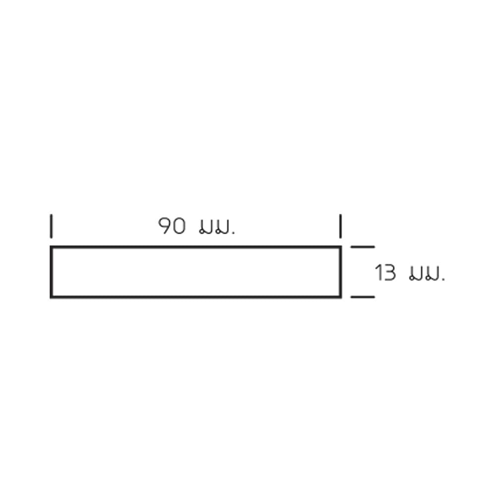 ไม้รั้ว หัวตัด ลายไม้  WATSADUNIYOM 9X150X1.3 ซม. สีไม้สัก