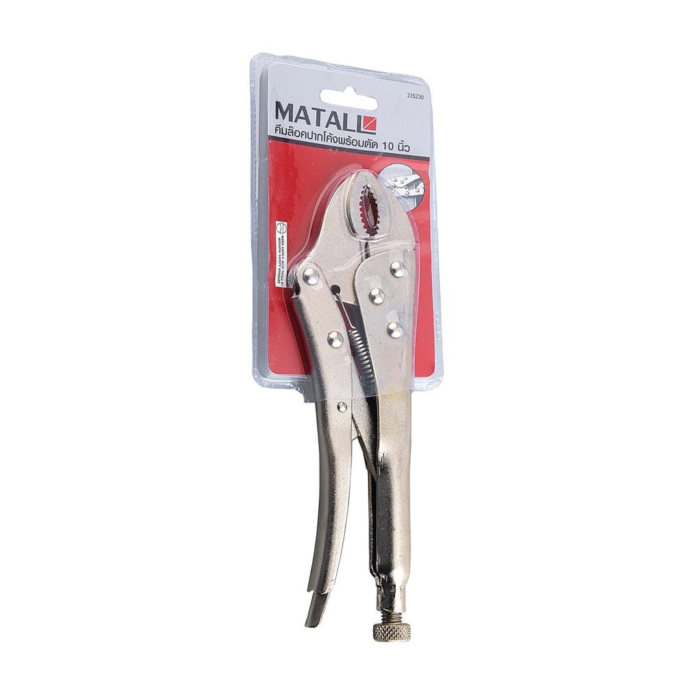 คีมล็อกปากโค้ง MATALL LP010-A 10 นิ้ว