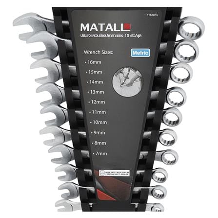 ประแจแหวนข้างปากตายข้าง MATALL DT1261-A 10 ตัว/ชุด_3