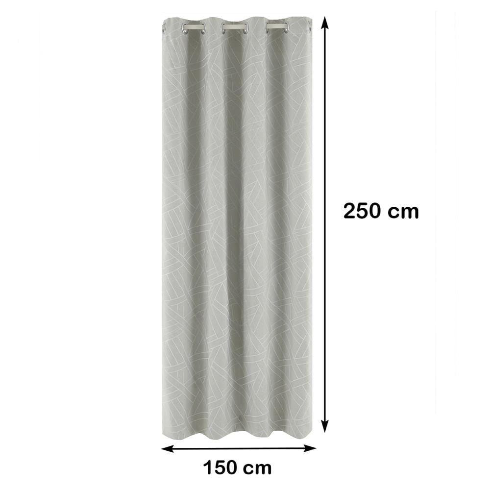 ผ้าม่าน EYELET HOME LIVING STYLE HAZA UV 150X250 ซม. สีเทา