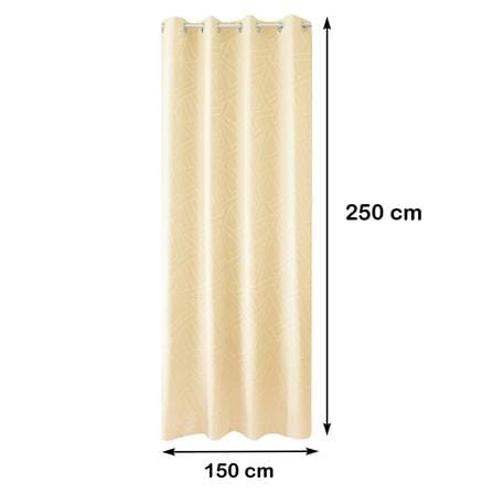 ผ้าม่าน EYELET HOME LIVING STYLE HAZA UV 150X250 ซม. สีครีม_8