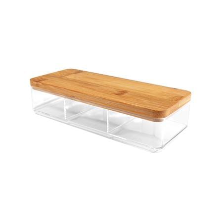 กล่องใสฝาไม้ STACKO MOKU BB01023 9.2x21.2x5.1 ซม._0