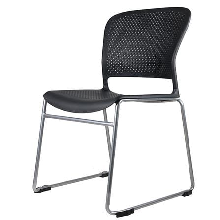 เก้าอี้สำนักงาน OFFICEINTREND SIMPLE STACK CHAIR สีดำ