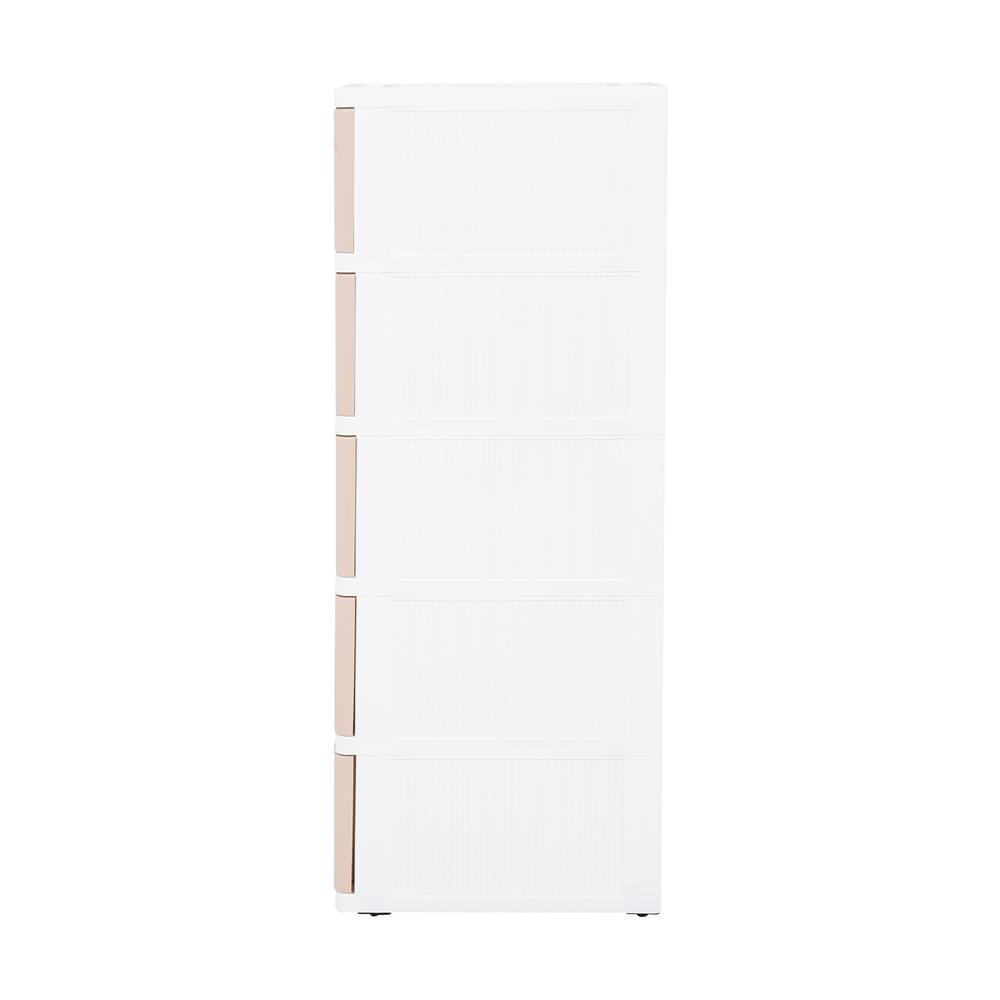 ตู้ลิ้นชัก 5 ชั้น STACKO KS-515P  36x43.5x108 ซม. สีชมพู