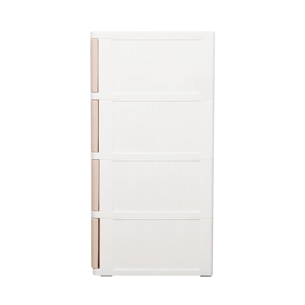 ตู้ลิ้นชัก 4 ชั้น STACKO KS-514P 36x43.5x87 ซม. สีชมพู