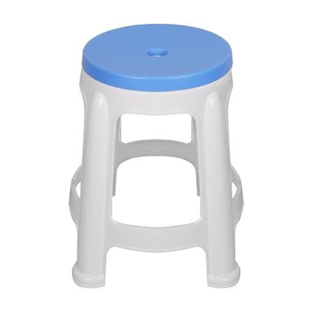 เก้าอี้พลาสติก ME LIVING STOOL สีขาว-ฟ้า_1