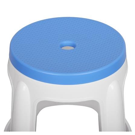 เก้าอี้พลาสติก ME LIVING STOOL สีขาว-ฟ้า_2