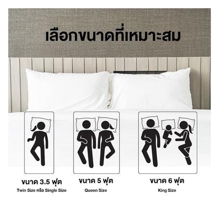 ที่นอนยางพารา 3.5 ฟุต DARLING รุ่น SLEEP KING_2