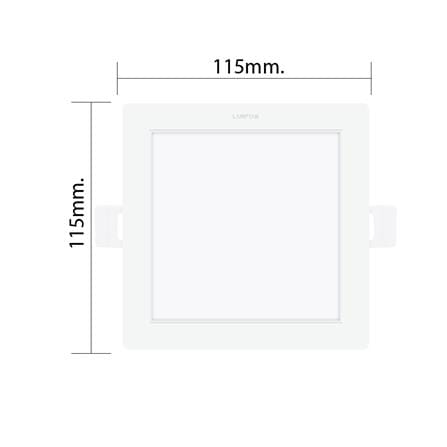 ดาวน์ไลท์ LED LAMPTAN COLOUR SWITCH DECIDE 3.5 นิ้ว 10 วัตต์ DAYLIGHT/WARM WHITE/COOL WHITE สีขาว_6