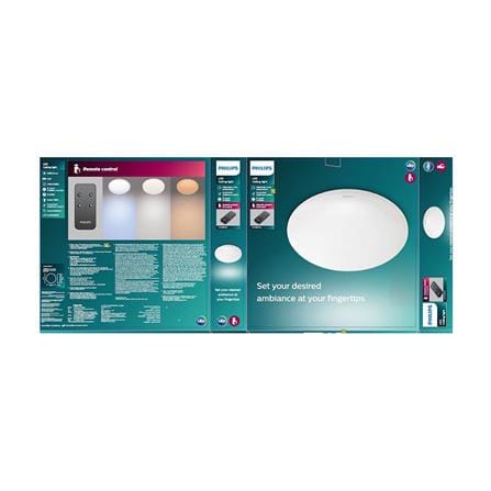 ไฟเพดาน LED PHILIPS CL505 ESS 15 นิ้ว 23 วัตต์ DAYLIGHT/COOL WHITE/WARM WHITE สีขาว_1