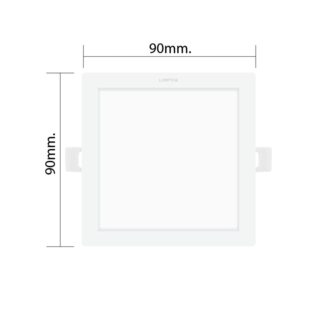 ดาวน์ไลท์ LED LAMPTAN COLOUR SWITCH DECIDE 3 นิ้ว 6 วัตต์ DAYLIGHT/WARM WHITE/COOL WHITE สีขาว