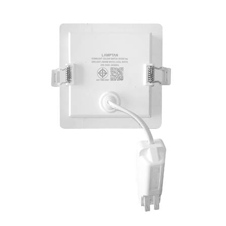 ดาวน์ไลท์ LED LAMPTAN COLOUR SWITCH DECIDE 3 นิ้ว 6 วัตต์ DAYLIGHT/WARM WHITE/COOL WHITE สีขาว_2