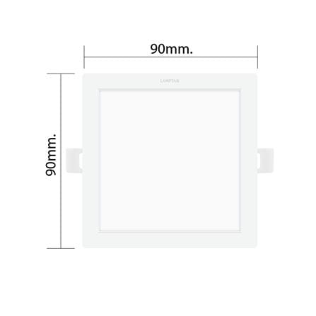 ดาวน์ไลท์ LED LAMPTAN COLOUR SWITCH DECIDE 3 นิ้ว 6 วัตต์ DAYLIGHT/WARM WHITE/COOL WHITE สีขาว_6