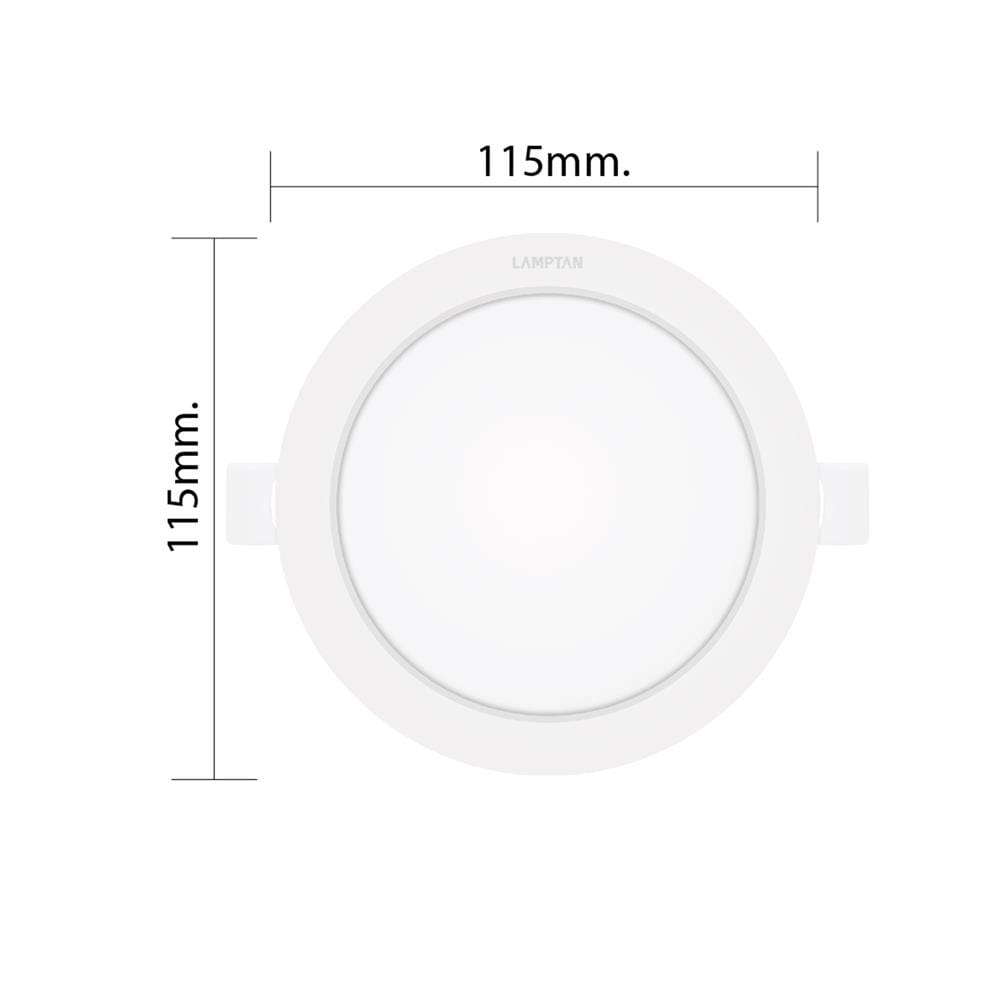 ดาวน์ไลท์ LED LAMPTAN COLOUR SWITCH DECIDE 3.5 นิ้ว 10 วัตต์ DAYLIGHT/WARM WHITE/COOL WHITE สีขาว