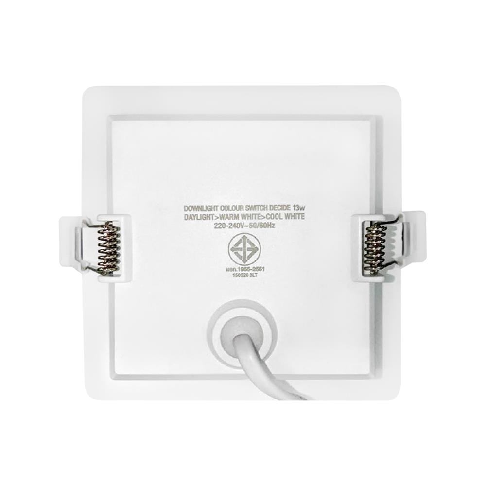 ดาวน์ไลท์ LED LAMPTAN COLOUR SWITCH DECIDE 5 นิ้ว 13 วัตต์ DAYLIGHT/WARM WHITE/COOL WHITE สีขาว
