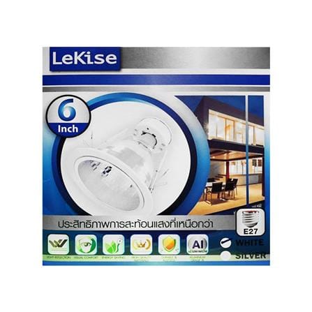 ดาวน์ไลท์ LEKISE 6 นิ้ว สีขาว กลม_1