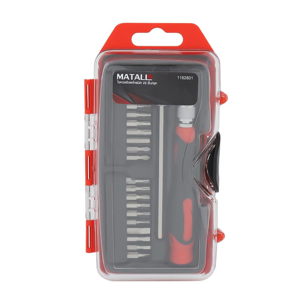 ไขควงอิเล็กทรอนิกส์ MATALL HMP1056887-A 22 ชิ้น/ชุด