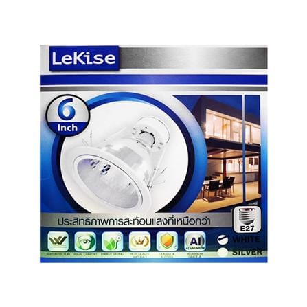 ดาวน์ไลท์ LEKISE 6 นิ้ว สีเงิน กลม_1