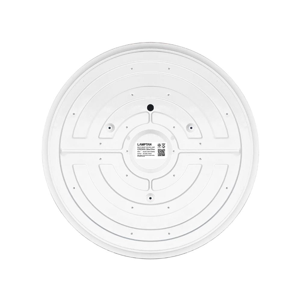 ไฟเพดาน LED LAMPTAN CROWN 17 นิ้ว 36 วัตต์ DAYLIGHT/COOL WHITE/WARM WHITE สีขาว