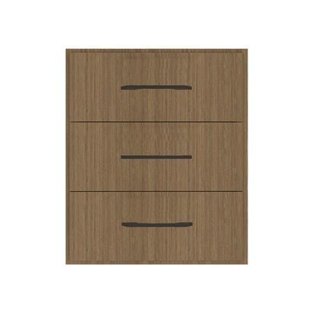 ตู้ลิ้นชัก 3 ชั้น PARAZZO ENZO มือจับดำ 50x60 ซม. สีช็อกโกแลต_0