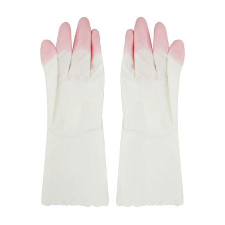 ถุงมือ PVC SHALDAN ไซซ์ S สีขาว/ชมพู