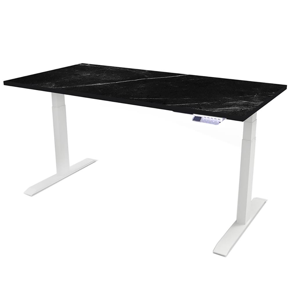 โต๊ะทำงานปรับระดับ ERGOTREND SIT 2 STAND GEN4 180 ซม. สี MIDNIGHT MARBLE/ขาว