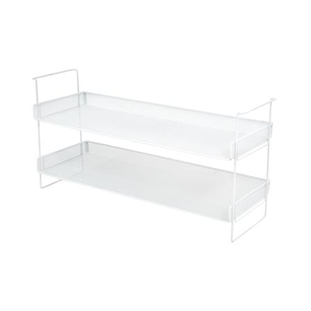 ชั้นวางรองเท้า 2 ชั้น STACKO BILA 77X26.5X39 ซม. สีขาว_0