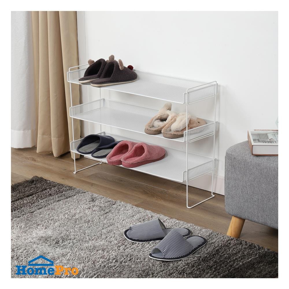 ชั้นวางรองเท้า 3 ชั้น STACKO BILA 77x26.5x57.5 ซม. สีขาว
