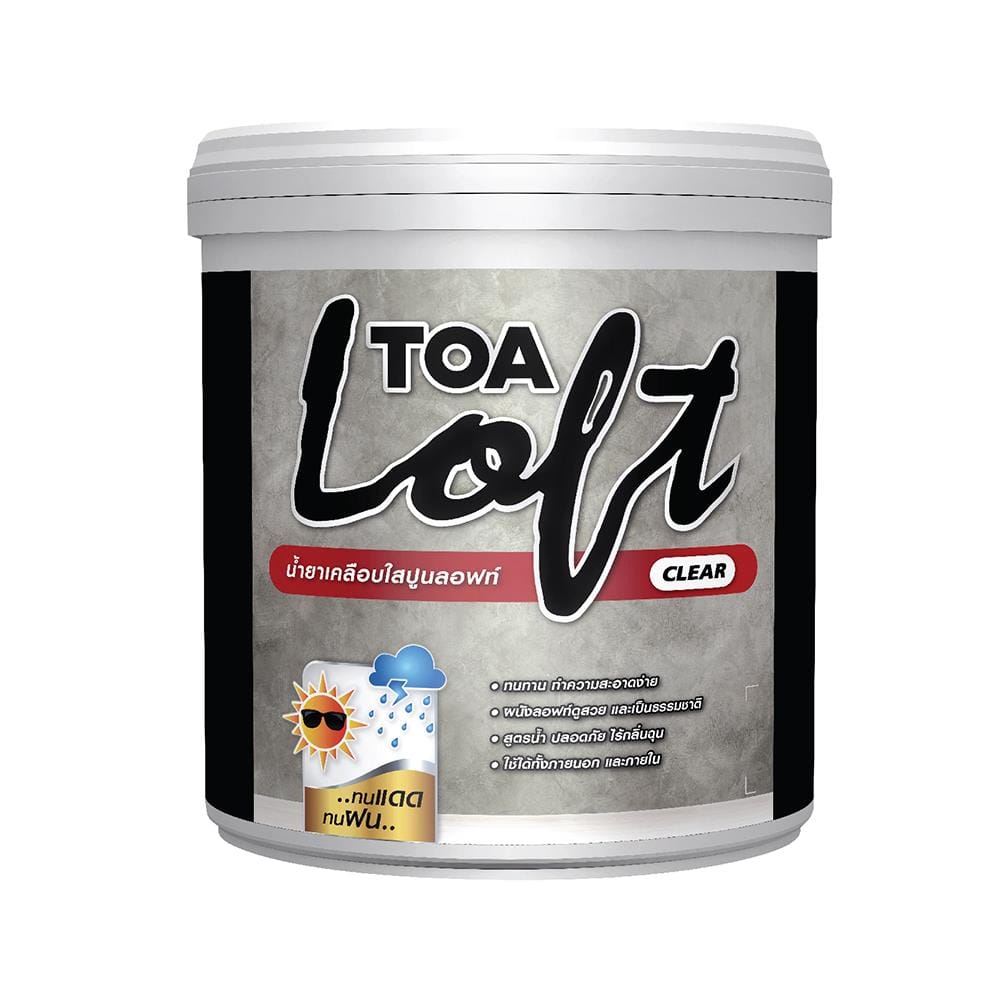 สีน้ำลอฟท์ภายนอก TOA CLEAR สีใส 3 กก.